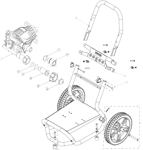 KARCHER G3000X power washer DIY repair parts